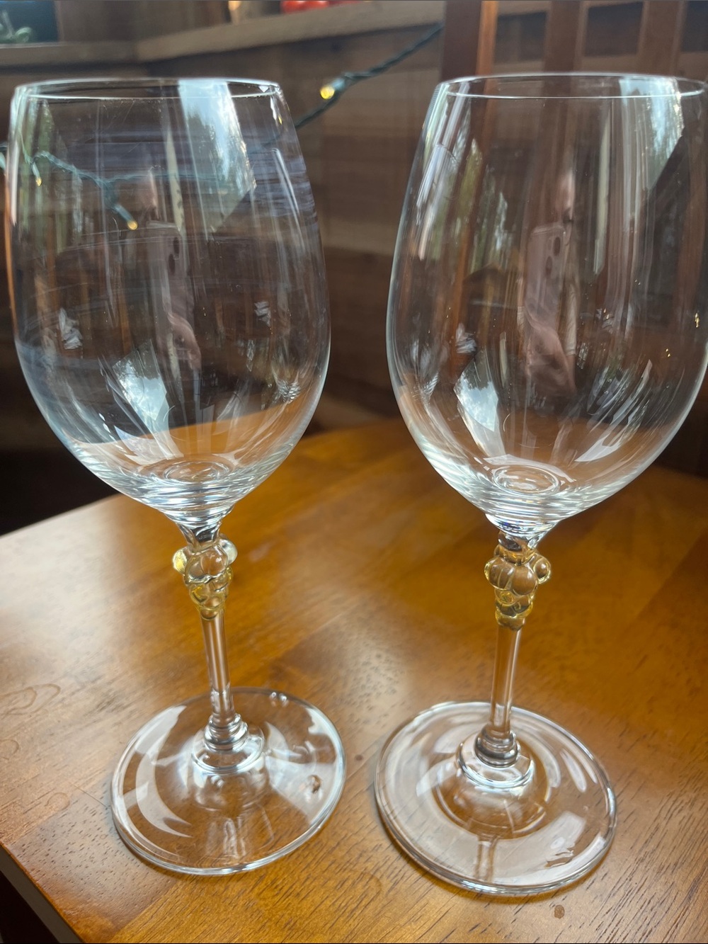 Mikasa “Chablis” crystal white wine glasses- Pair